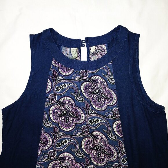 Sahalie Parsley A line Sleeveless Midi Swing Shift Dress Size M - Picture 3 of 10